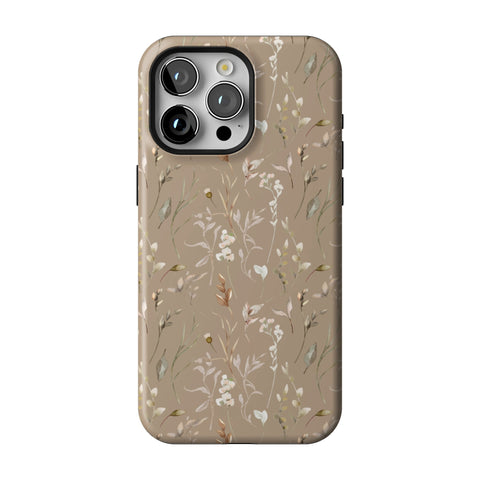 Boho Floral Tough Phone Case for iPhone 15 Pro Max