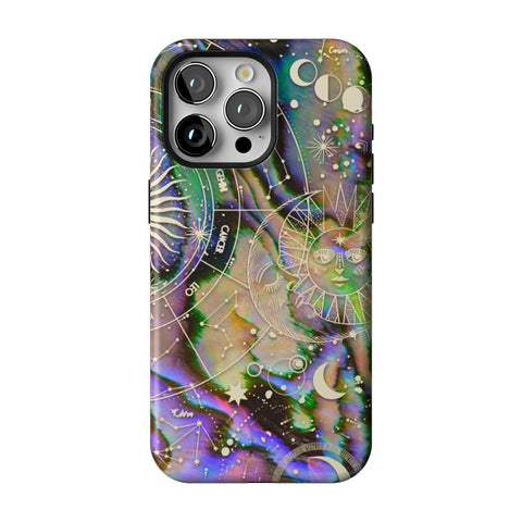 Abalone Zodiac Tough Phone Case for iPhone 15 Pro Max