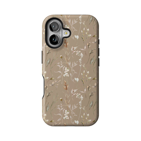 Boho Floral Tough Phone Case for iPhone 16