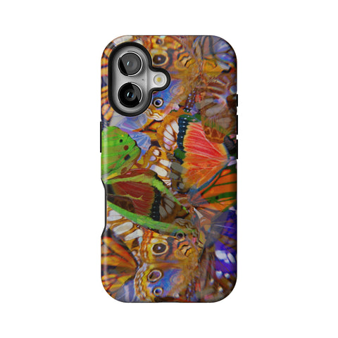 Trippy Butterfly Wings Tough Phone Case for iPhone 16