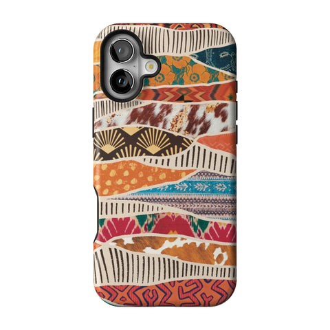 Abstract Southwestern Prints Tough Phone Case for iPhone 16 Plus