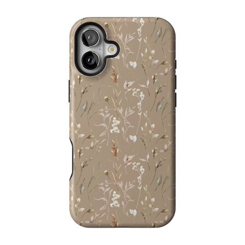 Boho Floral Tough Phone Case for iPhone 16 Plus