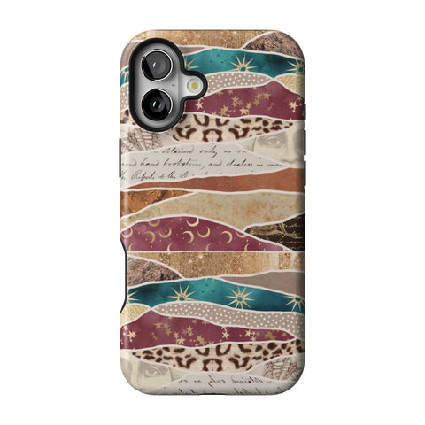 Boho Abstract Tough Phone Case for iPhone 16 Plus