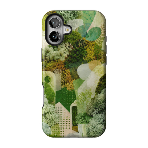 Moss Collage Tough Phone Case for iPhone 16 Plus