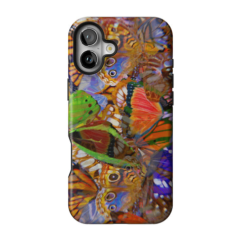 Trippy Butterfly Wings Tough Phone Case for iPhone 16 Plus