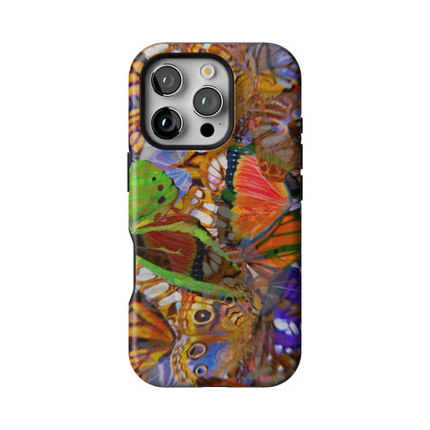 Trippy Butterfly Wings Tough Phone Case for iPhone 16 Pro