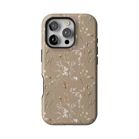 Boho Floral Tough Phone Case for iPhone 16 Pro