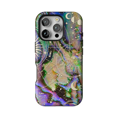 Abalone Zodiac Tough Phone Case for iPhone 16 Pro