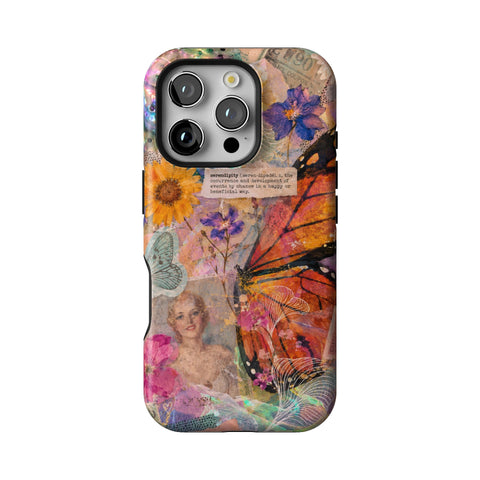 Monarch Collage Tough Phone Case for iPhone 16 Pro