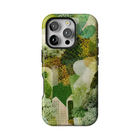 Moss Collage Tough Phone Case for iPhone 16 Pro