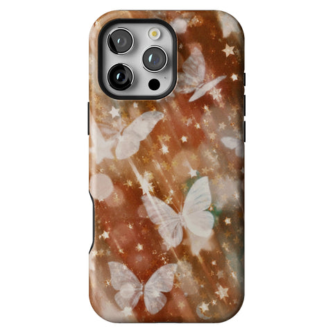 Terracotta Butterfly Tough Phone Case for iPhone 16 Pro Max