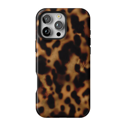 Grunge Tortoise Shell Print Tough Phone Case for iPhone 16 Pro Max