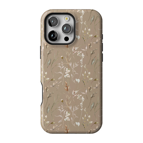 Boho Floral Tough Phone Case for iPhone 16 Pro Max