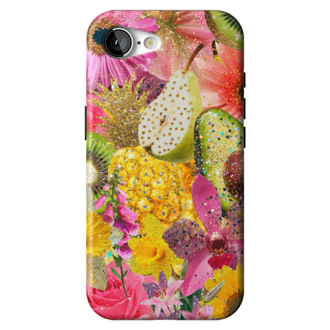 Tropical Fruit Floral Tough Phone Case for iPhone 16e