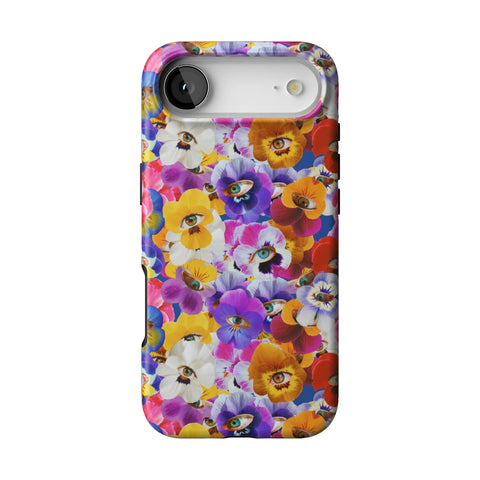 Pansy Eye Floral Tough Phone Case for iPhone 17 Air