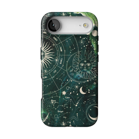 Green Marble Zodiac Tough Phone Case for iPhone 17