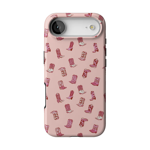 Pink Cowgirl Boots Tough Phone Case for iPhone 17 Air