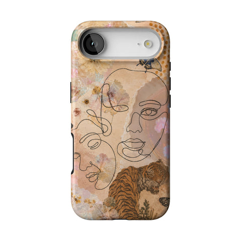 Line Art Faces Collage Tough Phone Case for iPhone 17 Air