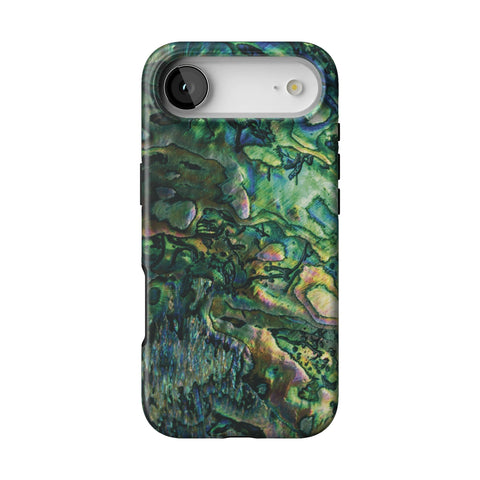 Green Abalone Shell Tough Phone Case for iPhone 17