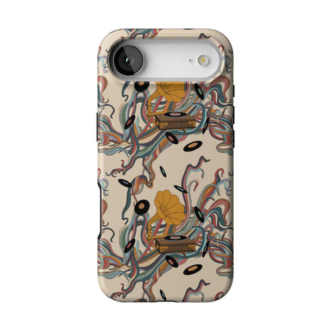 Art Nouveau Vinyl Record Player Tough Phone Case for iPhone 17 Air