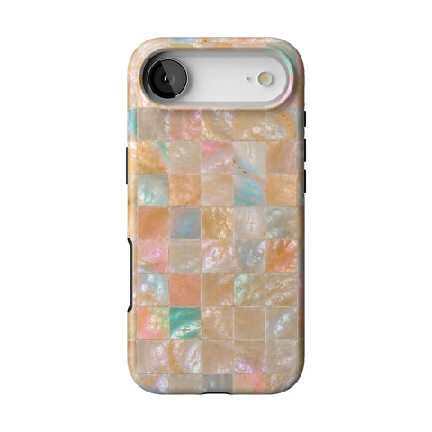 Peach Sorbet Tile Print Tough Phone Case for iPhone 17 Air