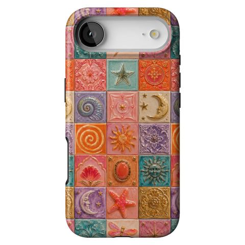 Nautical Whimsy Tiles Tough Phone Case for iPhone 17 Air
