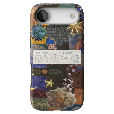 Whimsy Quote Collage Tough Phone Case for iPhone 17 Air