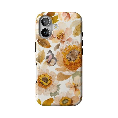 Rustic Boho Floral Tough Phone Case for iPhone 17
