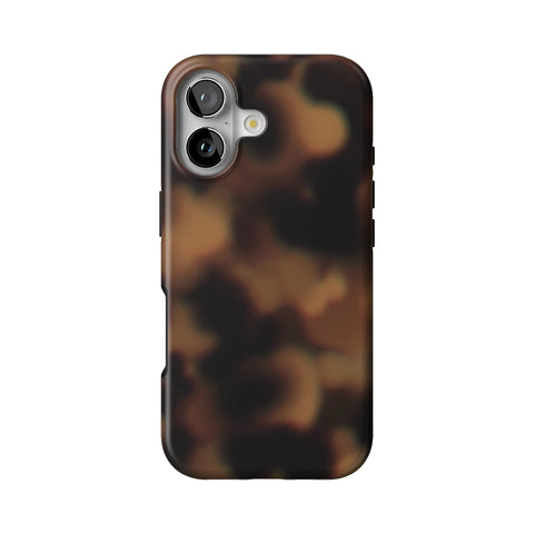 Classic Tortoise Shell Print Tough Phone Case for iPhone 17