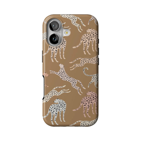 Trendy Cheetah Print Tough Phone Case for iPhone 17