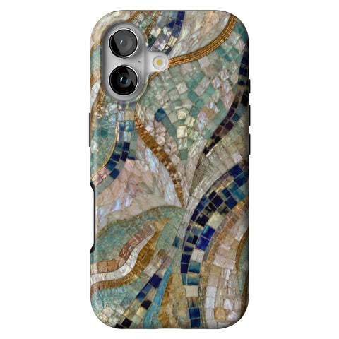 Sea Goddess Mosaic Print Tough Phone Case for iPhone 17