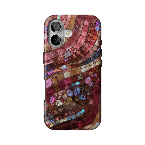 Garnet Stained Glass Print Tough Phone Case for iPhone 17