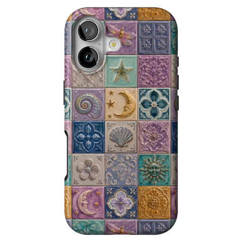 Mermaid Whimsy Tiles Tough Phone Case for iPhone 17