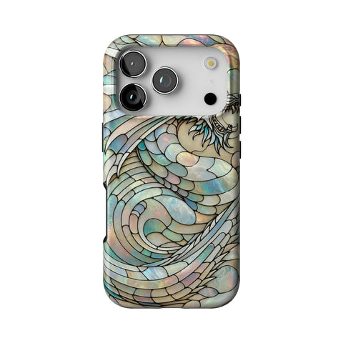 Year of the Dragon Stained Glass Illusion Tough Phone Case for iPhone 17 Pro