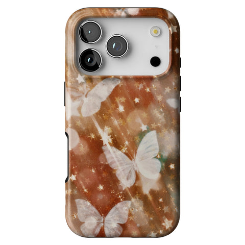 Terracotta Butterfly Tough Phone Case for iPhone 17 Pro