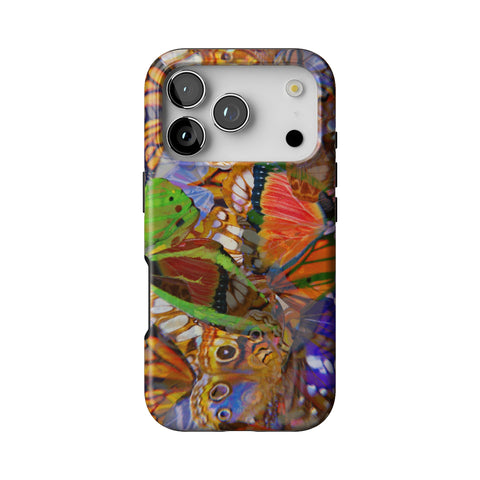 Trippy Butterfly Wings Tough Phone Case for iPhone 17 Pro