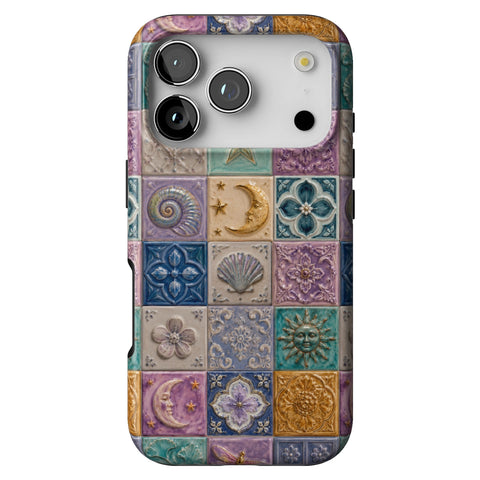 Mermaid Whimsy Tiles Tough Phone Case for iPhone 17 Pro
