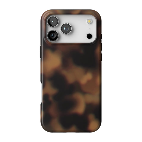 Classic Tortoise Shell Print Tough Phone Case for iPhone 17 Pro Max