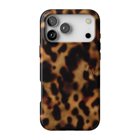 Grunge Tortoise Shell Print Tough Phone Case for iPhone 17 Pro Max