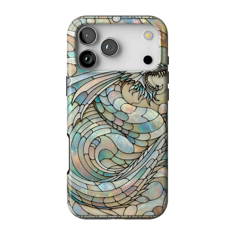 Year of the Dragon Stained Glass Illusion Tough Phone Case for iPhone 17 Pro Max