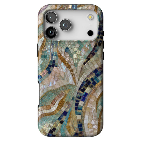 Sea Goddess Mosaic Print Tough Phone Case for iPhone 17 Pro Max