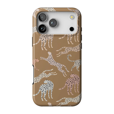 Trendy Cheetah Print Tough Phone Case for iPhone 17 Pro Max