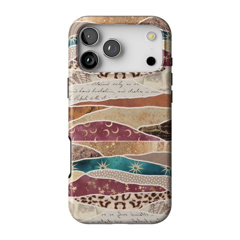 Boho Abstract Tough Phone Case for iPhone 17 Pro Max