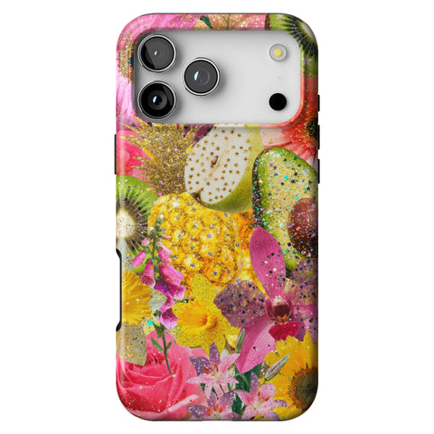 Tropical Fruit Floral Tough Phone Case for iPhone 17 Pro Max