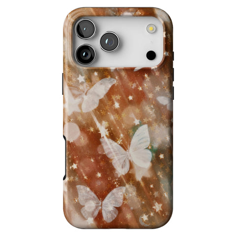 Terracotta Butterfly Tough Phone Case for iPhone 17 Pro Max
