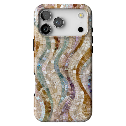 Seashell Mosaic Print Tough Phone Case for iPhone 17 Pro Max