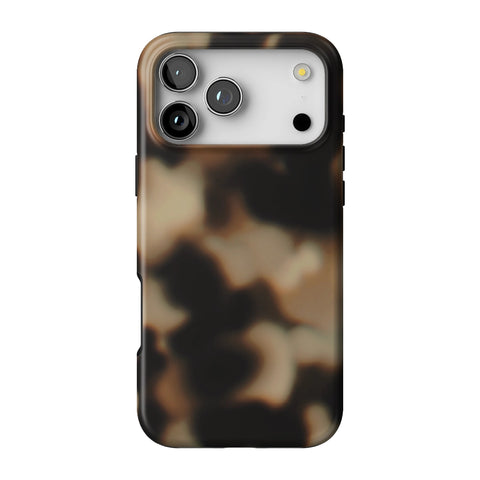Creamy Tortoise Shell Tough Phone Case for iPhone 17 Pro Max