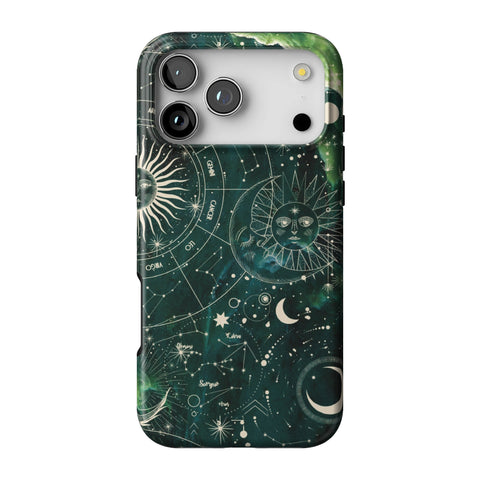 Green Marble Zodiac Tough Phone Case for iPhone 17 Pro Max
