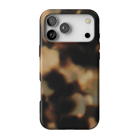 Layered Tortoise Shell Tough Phone Case for iPhone 17 Pro Max