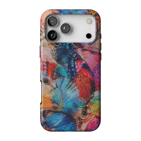 Colorful Butterfly Moth Wings Tough Phone Case for iPhone 17 Pro Max